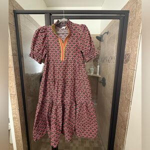 Entro floral Print Midi Dress